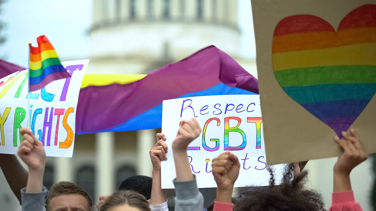 LGBTQ photo at parade